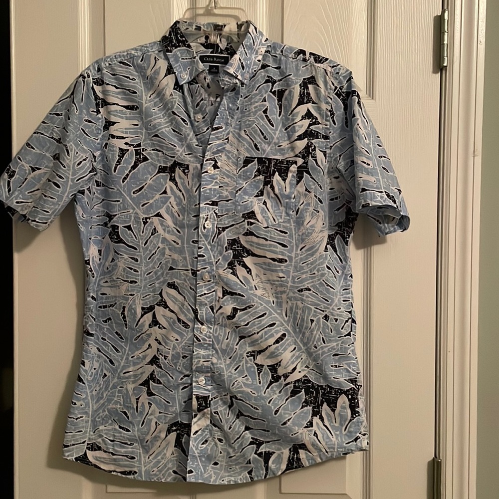 Men’s small navy/light blue Hawaiian shirt